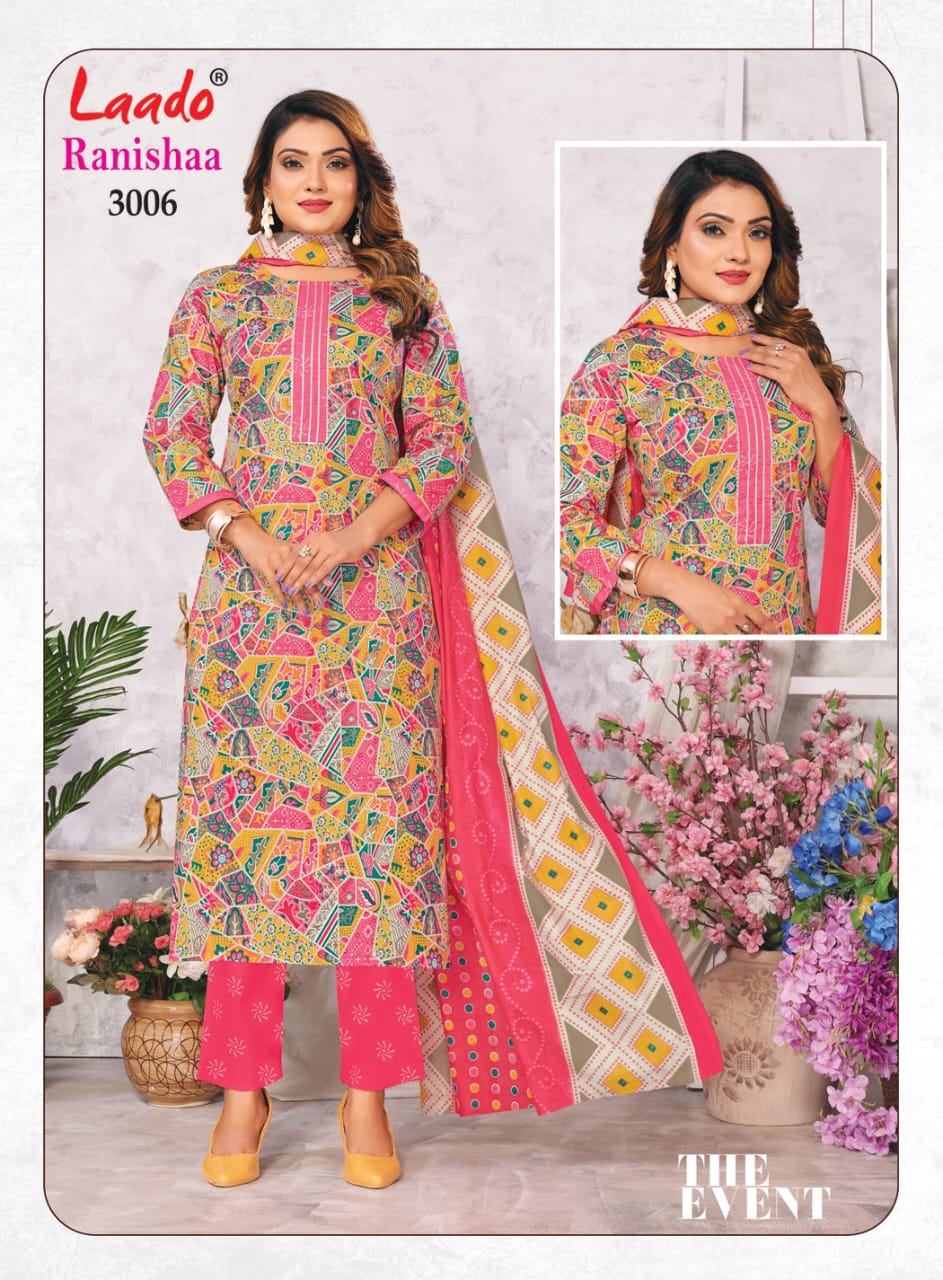 Laado Ranishaa Vol 3 Printed Jaipuri Readymade Suits
